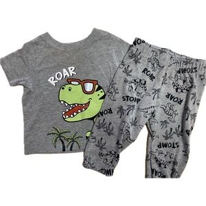 6 Months Garanimals Baby Boy Dinosaur Roar Shirt and Pants set
